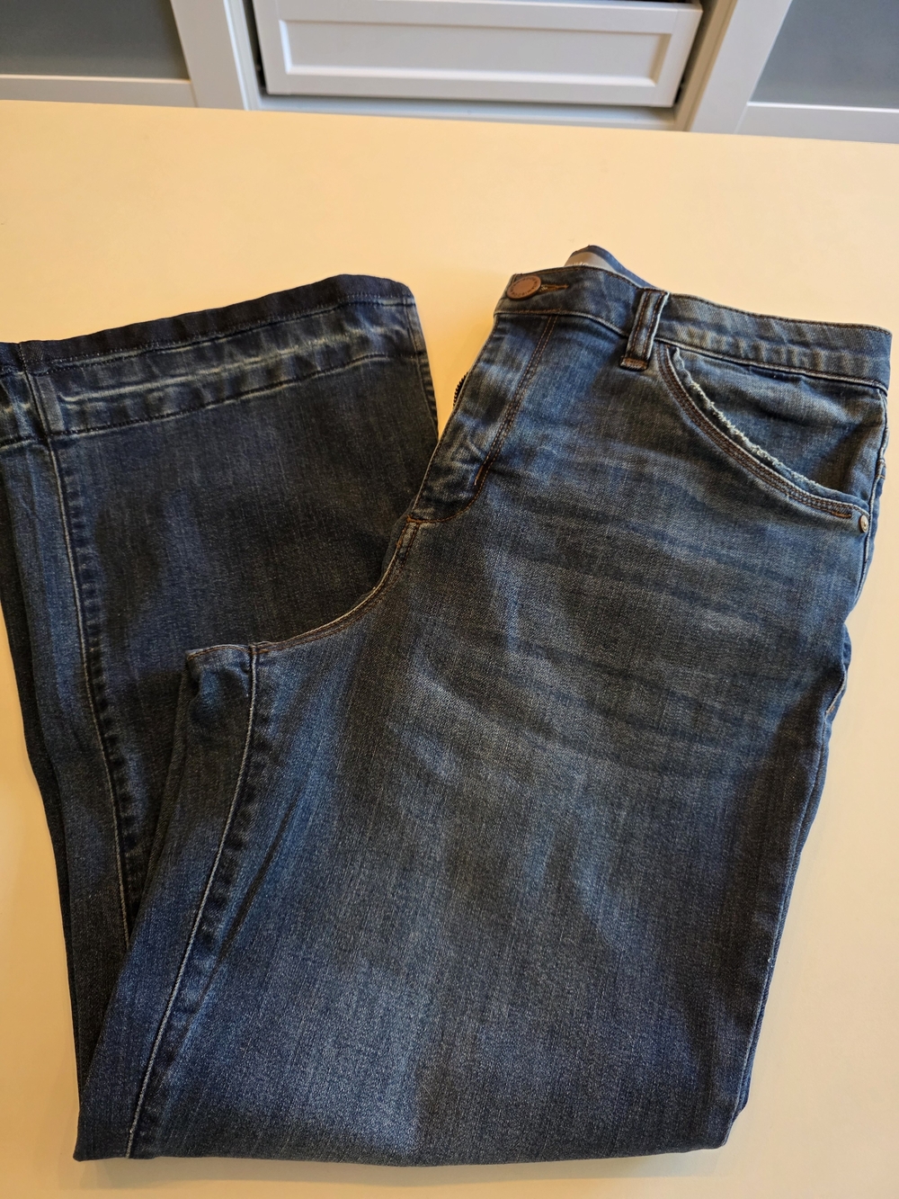 Wit & Wisdom Cropped Kick Flair Ankle Jeans - Size 10P
